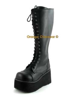 DEMONIA TRASHVILLE 502 Platform Goth Punk Womens Boots  