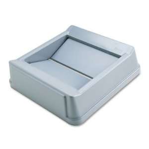  Waste Receptacle Square Center Drop Top, Gray. 14 7/8 