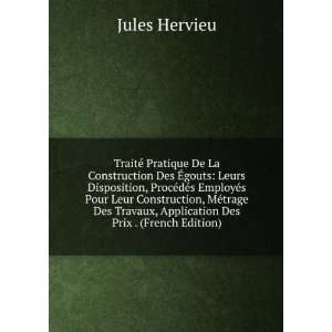   trage Des Travaux, Application Des Prix . (French Edition) Jules