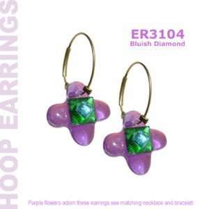  Orna Lalo Bluish & Diamond Earrings Orna Lalo Jewelry
