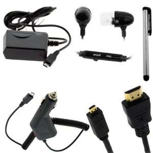  Gtmax Black Car Charger + Black Home Charger + Micro Hdmi 