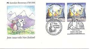 Australia + New Zealand Bicentneary Joint Issue FDC  