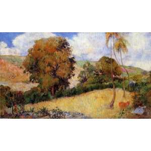   Paul Gauguin   32 x 18 inches   Meadow in Martinique