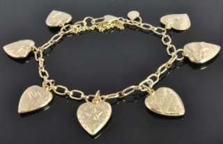 Tracey Zabar 14K Gold Horse Star Flower Heart Charm Cable Chain 