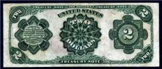 HGR 1891 $2 Treasury Note RARE McPherson AWESOME GRADE  