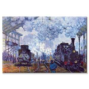  Saint Lazare Station in Paris Canvas by Monet