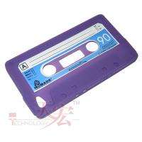   Retro Cassette tape design Silicone Skin Case for iPod Touch 4  