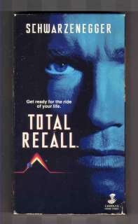 Total Recall (VHS, 1990) Arnold Schwarzenegger Sharon Stone 