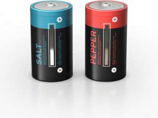 Salt and Pepper Power Battery Shakers NEW Super Cool  
