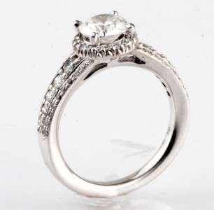 NEW 18K Ritani Diamond Engagement Ring 1.00ct Round Center 1.53cttw 