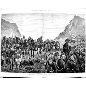  1879 Afghan War Attack Khoorum Valley Soldiers Horses 
