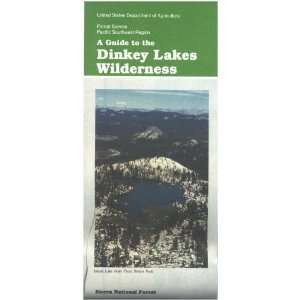  Map Dinkey Lakes Wilderness USDA Forest Service Books