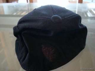Louisiana Cajuns Black Out Flex Fitted Hat Cap New Sm  