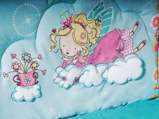 Baby Girls Fairies Flowers Crib Bedding Nursery Set 6pc  