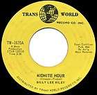 BILLY LEE RILEY Midnite Hour/Southern Soul (rockabilly on Trans World 