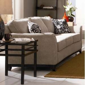  Sofa in Neutral Beige Chenille Upholstery