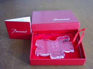 Baccarat 2004 Annual TEDDY BEAR Ornament   SEALED BOX!  