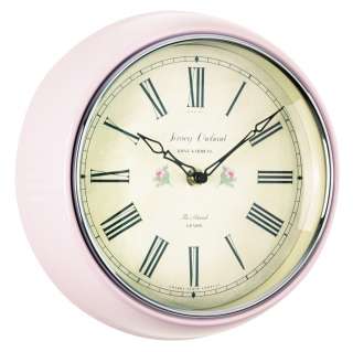 London Clock Co Traditional Pink Case Quartz Wall Clock 24cm 24194 