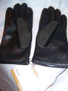 Mens Fownes Blk Genuine.Leather Gloves,Medium  