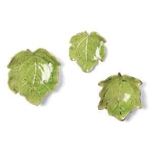  Foreside Fig Leaf Platters, Set of 3