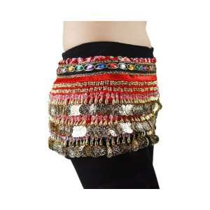  Bellyqueen™ Belly Dance Hip Scarf, Deluxe Style: Sports 