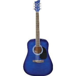  Jay Turser JJ45F Dreadnought Acoustic Guitar   Blue 