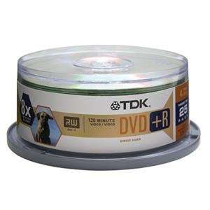    New   DVD+R 16X 25 Pk by TDK Electronics   48508 Electronics