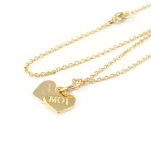  Necklace plated gold Toi + Moi. Jewelry