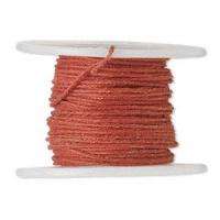 RED 7MM FABRIC COVERED WIRE CRAFT WRAP 21 GAUGE 30ft  