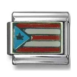  Puerto Rico Flag Italian Charm Jewelry