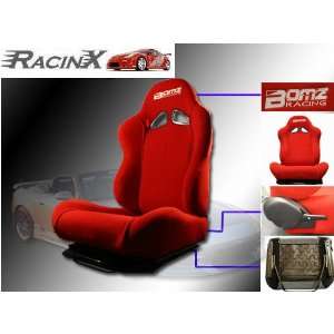  Red Universal Racing Seats   Pair: Automotive