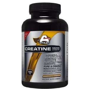 ATHLET CREATINE MONOHYDRATE 1500 mg 150 TABS PURE GRADE BOOST ENERGY 