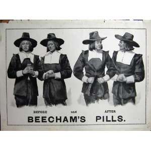   1900 Advertisement BeechamS Pills Men Suits Medicine