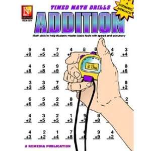   : Remedia Publications REM501 Timed Math Facts Addition: Toys & Games