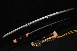 Tempered Sanmai Blade&tiger Tsuba JAPANESE SWORD KATANA  