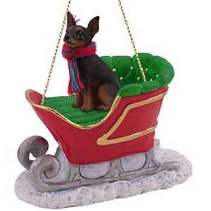  Min Pin in a Sleigh Christmas Ornament: Home & Kitchen