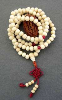 108 Wood Beads Tibetan Buddhist Prayer Mala Necklace  