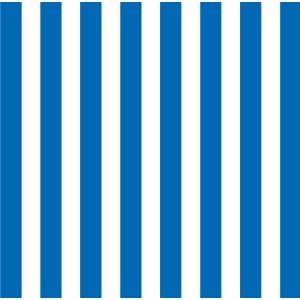  Royal Blue & White Big Stripe 12 x 12 Cardstock Arts 