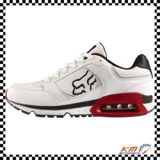 FOX RACING CONCEPT SHOES US 8.5 WHITE/RED RUNNING ATHLETIC SNEAKERS 
