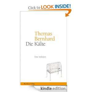   Isolation (German Edition) Thomas Bernhard  Kindle Store