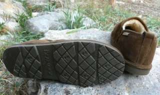 NEW BEARPAW Romeo II Moccasin MENS Sheepskin Suede Leather Shoe 