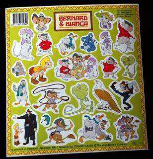 RESCUERS DOWN UNDER Vintage 1990 CHARACTER STICKER 6x6  