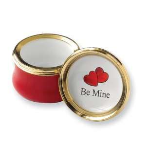  Bilston and Battersea Enamels Be Mine Box Jewelry