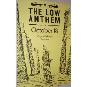  The Low Anthem Poster   Concert Flyer   Smart Flesh Tour 