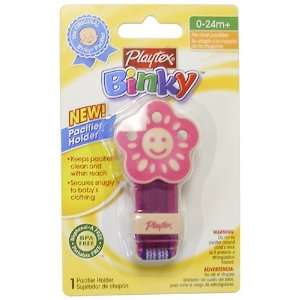  Playtex Baby Binky Pacifier Holder Pink Baby