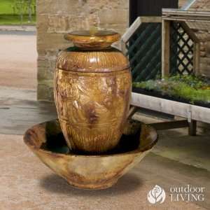   Henri Studio Roman Jar Fountain   Pompeii Antique Ash