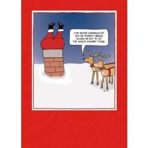 Funny Christmas card: Santa Stuck: Health & Personal Care