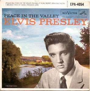 ELVIS PRESLEY PEACE IN THE VALLEY 1957 50S EP RCA  
