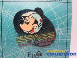 Disney LE 5000 Mission Space Mickey Grand Opening 2003 Annual 
