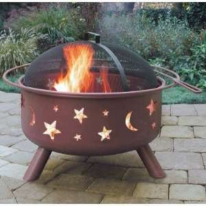   283XX Big Sky Stars and Moon Fire Pit Finish: Black: Toys & Games